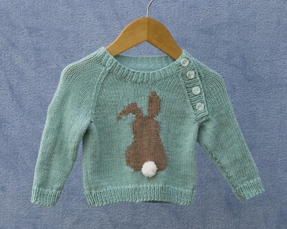 P173 Rabbit Motif Jumper
