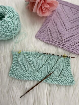 Offset Chevron Washcloth