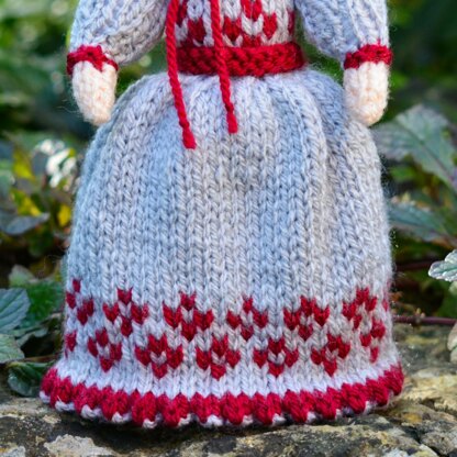 Victorian Doll Knitting Pattern - Toy Knitting Pattern