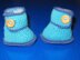 Baby One Button Bumper Booties