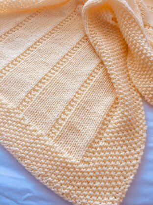 Easy Baby Blanket ~  Aran or DK