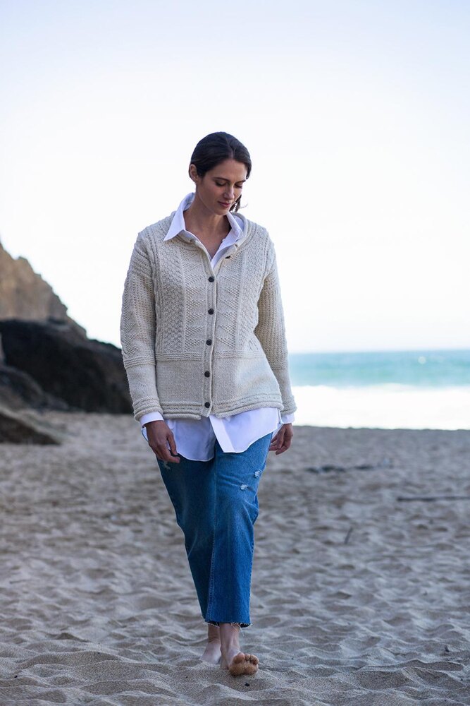 Gansey cardigan cheap pattern