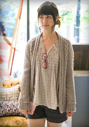 Aidez Cardigan in Berroco Peruvia Quick Chunky