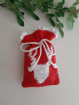 Xmas Reindeer Crochet Tapestry Bag