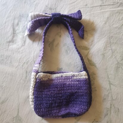 Bow shoulder bag pattern