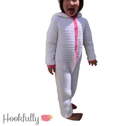 Bunny kids onesie pyjamas