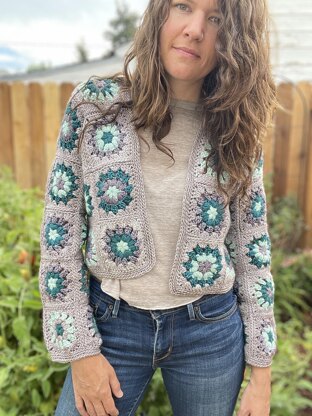 Granny square hot sale jacket patterns