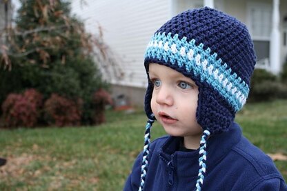 Earflap Beanie size Child to Adult