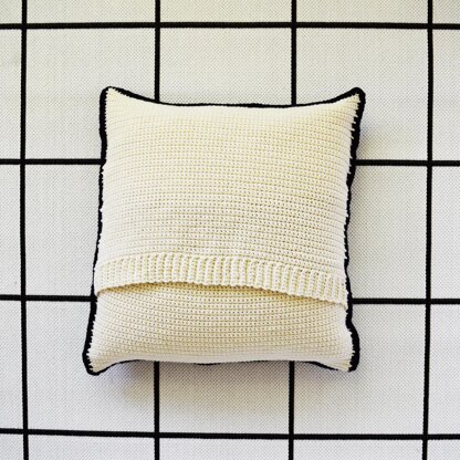 Checker It Out Crochet Pillow