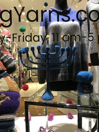 Crocheted Menorah #2