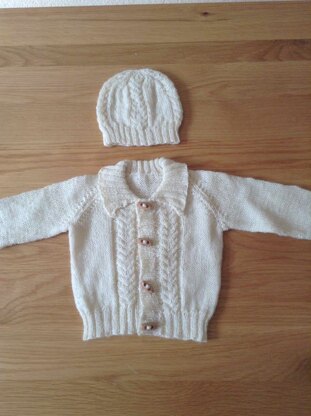 Alex Cardigan, Hat and Bootees in Patons Fairytale Soft 4 Ply - 3246