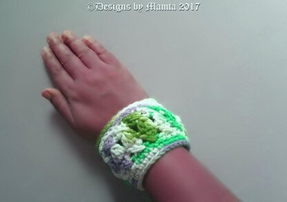 Crochet Bracelet Pattern Chunky Textured Cuff