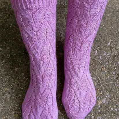 Ben Adler Cable Lace Socks