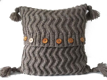 Aran Chevron Cable Cushion/Pillow