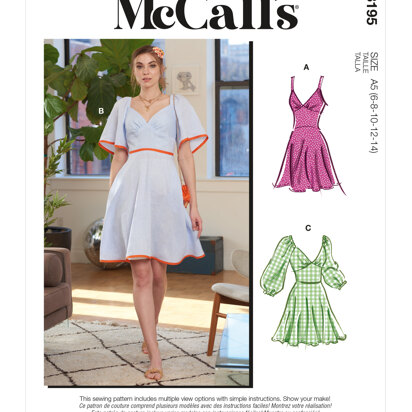 McCall's Misses' Dresses M8195 - Sewing Pattern