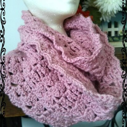 Olde Victorian Rose Infinity Scarf