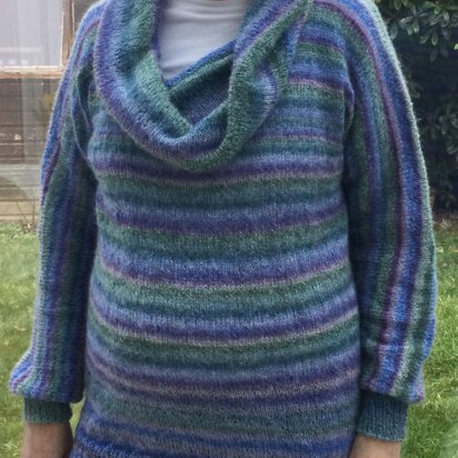 Cowl neck sweater