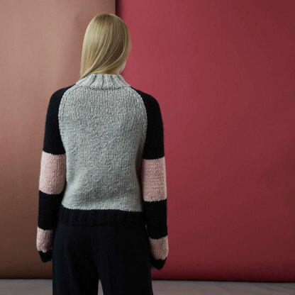Anni Jumper -  Sweater Knitting Pattern for Women in Debbie Bliss Paloma