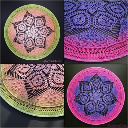 Mandala 'Miraflore' crochet pattern