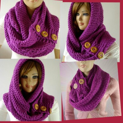 Loulou Kiss Hood Scarf