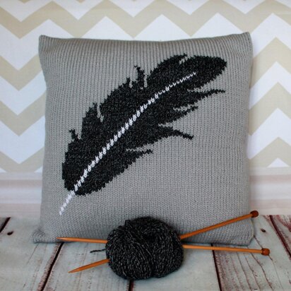 Feather Motif Cushion Cover