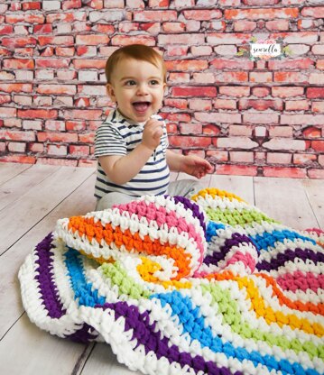 Rainbow Stripes Baby Blanket