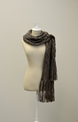 Waving Lace Stole in Universal Yarn Deluxe Chunky PDF