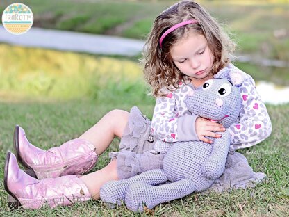 Happy Hippo the Hippopotamus Amigurumi