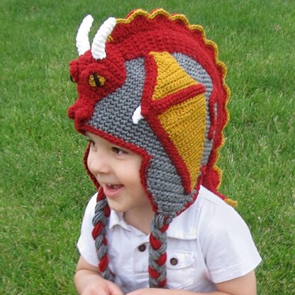 Crochet Dragon Hat Pattern