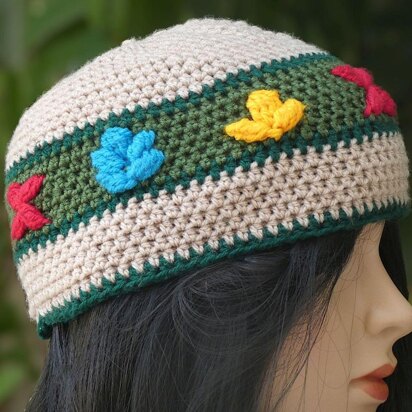 3 Flowers Hat