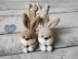 Bunny crochet bookmark (21cm)