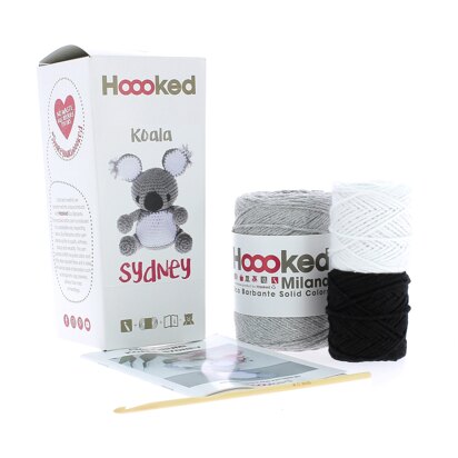 Hoooked DIY Crochet Kit Sidney Koala Eco Barbante 