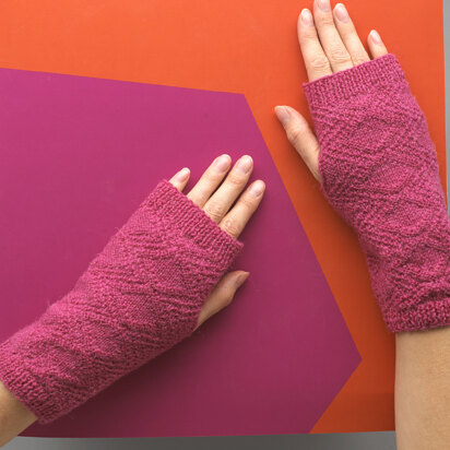 Ame Wrist Warmers - Knitting Pattern For Women in MillaMia Naturally Soft Sock