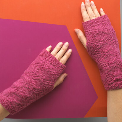 Ame Wrist Warmers - Gloves Knitting Pattern For Women in MillaMia Naturally Soft Sock - knitting pattern