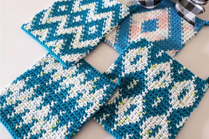 Tapestry Thermal Stitch Potholders