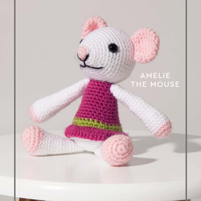 "Amelie the Mouse" - Free Crochet Pattern For Toys in Paintbox Yarns Simply DK - 007