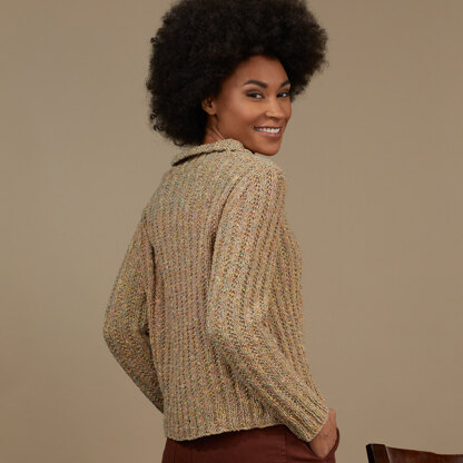 Wadsworth Pullover - Jumper Knitting Pattern for Women in Tahki Yarns Whidbey