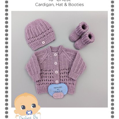 Edith Newborn Baby knitting pattern 16 inch chest