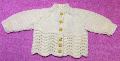 Frilly Baby Cardigan