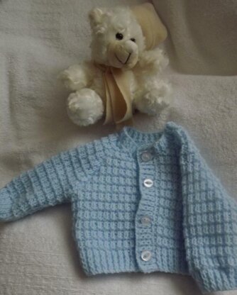 Ridge Pattern Baby Cardigan