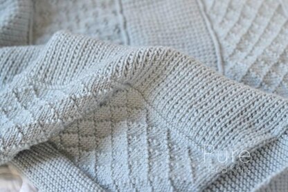 Textured baby discount blanket knitting pattern