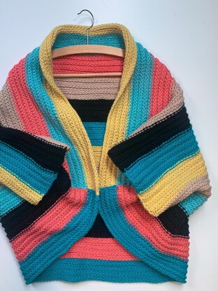 Tunisian Crochet Stashbuster Shrug