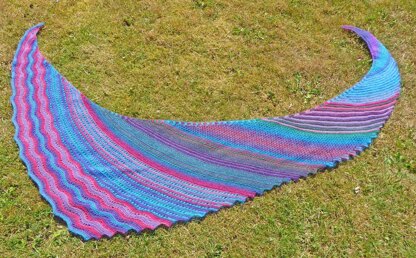 Crescent Steps Shawl KAL