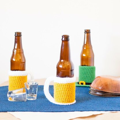 Beer Mug Bottle Cozy Crochet pattern by Alex DellAringa