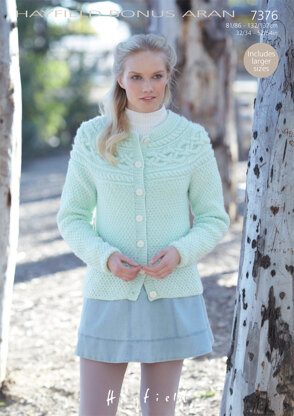 Cardigan in Hayfield Bonus Aran - 7376 - Downloadable PDF