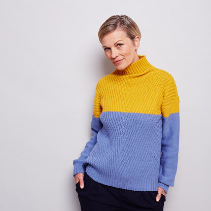 Ester Jumper - Knitting Pattern For Women in MillaMia Naturally Soft Merino by MillaMia