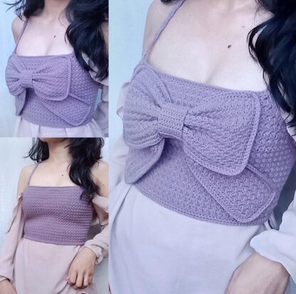 Kiesha Crochet Bow Top