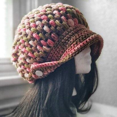 Puff Stitch Slouchy Hat