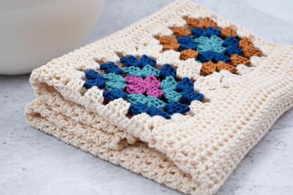 Granny Square Dish Towel