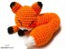 Mini Sleepy Fox Amigurumi